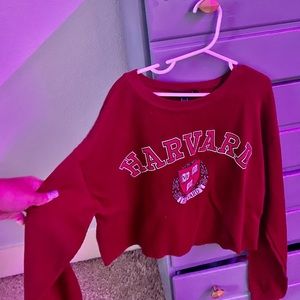 Harvard crop top long sleeve